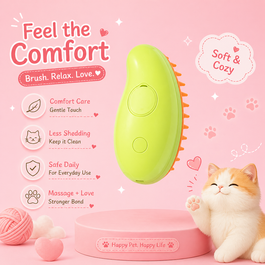 Meowsoft™️ - Mango steam brush